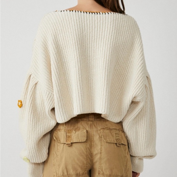 Free People Multicolor Crochet Sweater - Picture 3 of 5